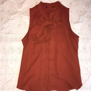 Dressy Orange Tank Top